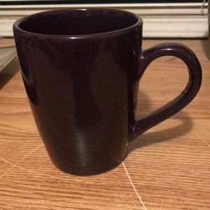 Deep purple colored coffee cup